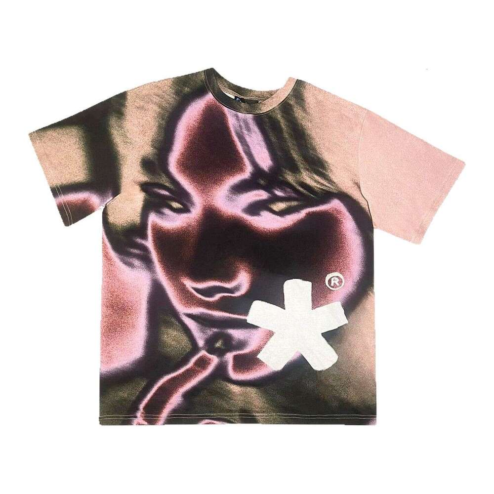 American Summer 2025 High Street Trendy Printed Versatile Short sleeved Men's and Women's Instagram Casual T-shirt