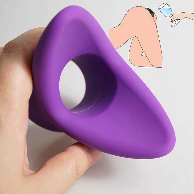 Anal tunnel plug stretcher anal butt wide opening hollow anal plug Butplug silicone Butplug sex toyXJ250306