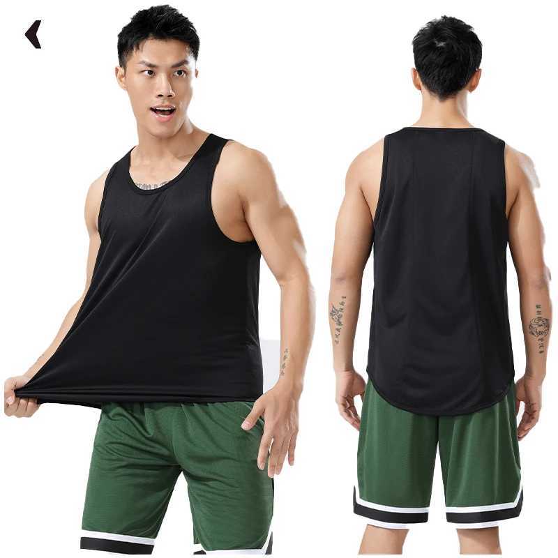 Custom Mens Sports Vest Tights Outdoor Running T-shirt Gym Sleeveless Waistcoat High-elastic Quick dry Fitness Tank Top T001T250318