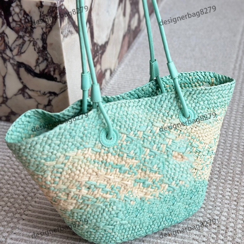 Summer Straw Beach Totes Bag For Women Brand Designer Shoulder Clutch Strap Single Messengers Purses Luxury Handbags