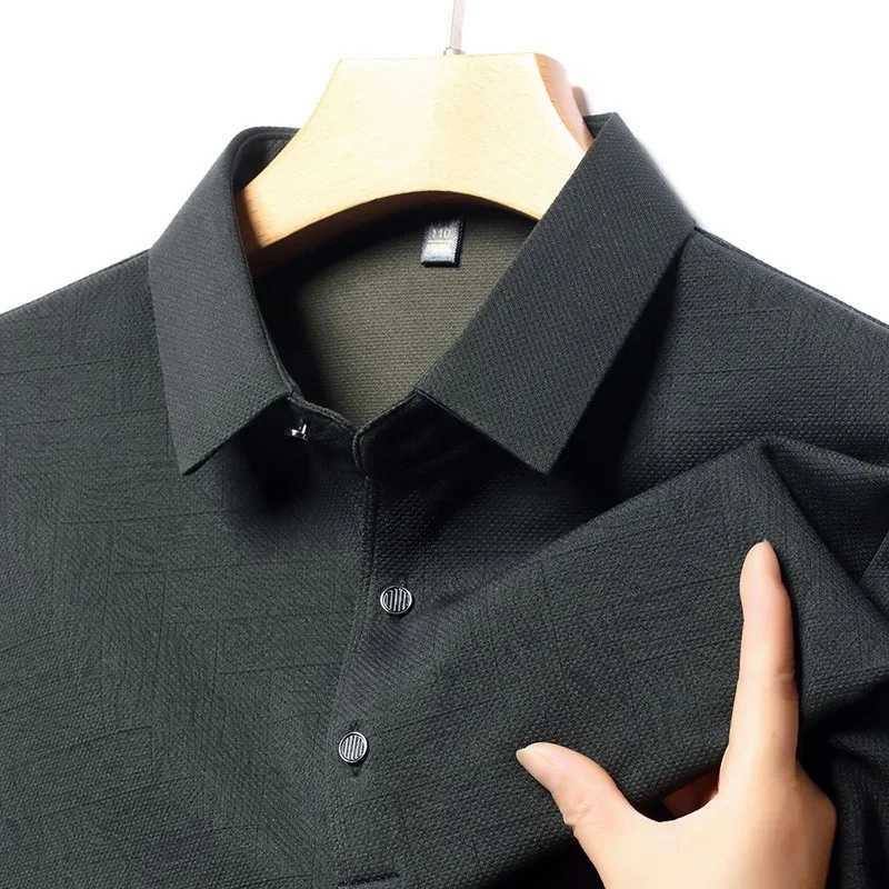 Luxury Mens Short Sleeve Polo Shirt Summer New Print T-shirt Korean Business Classic Simple Design for Casual Wear X250306