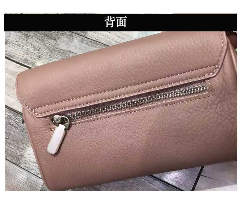 Supple Genuine Leather Wens Barrel Crossbody Bag - Cmuter-Friendly Small Chain Strap Shoder Bag for ryday Chic Y250305