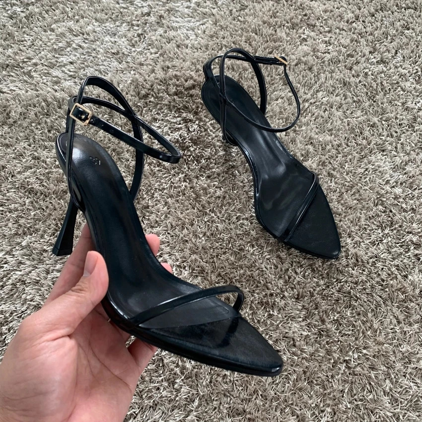 Ankle Strap Shoe Women Sandals Summer Fashion Sexy Thin High Heels Gladiator Sandal Shoes Narrow Band Party Dress Pump Shoes 250306