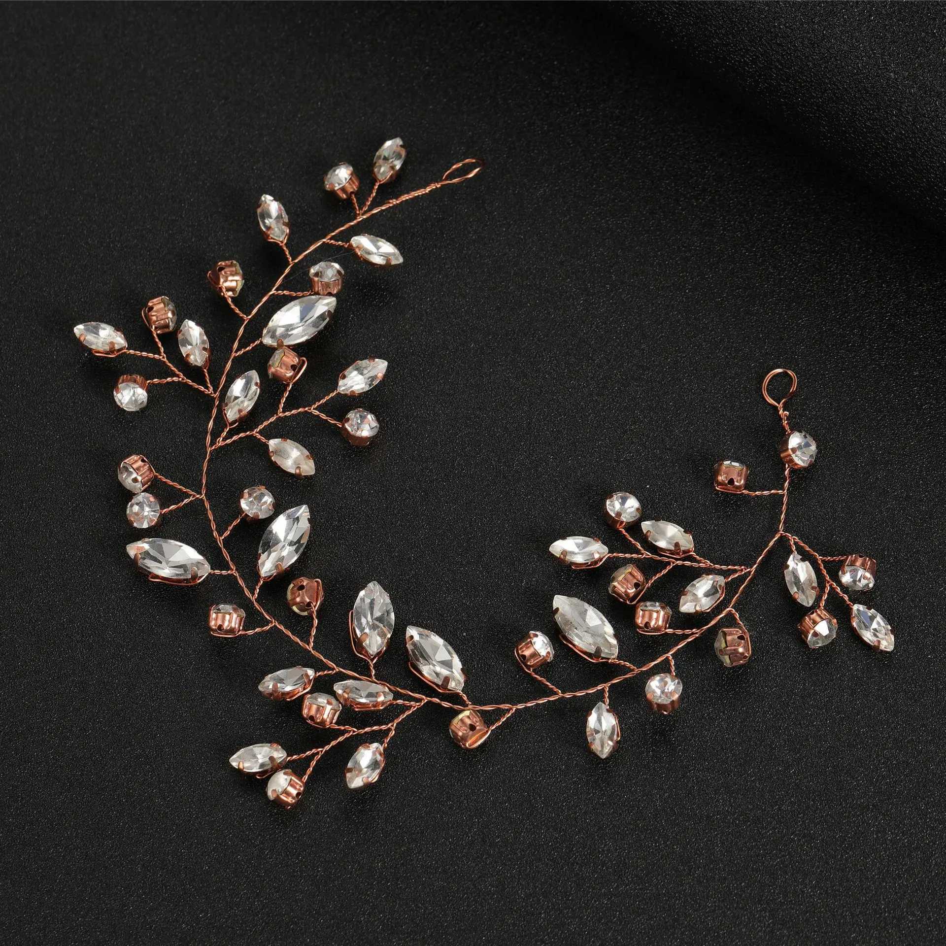 Handmade alloy rhinestone hair accessories bridal wedding hair accessories crystal hair accessories X250306