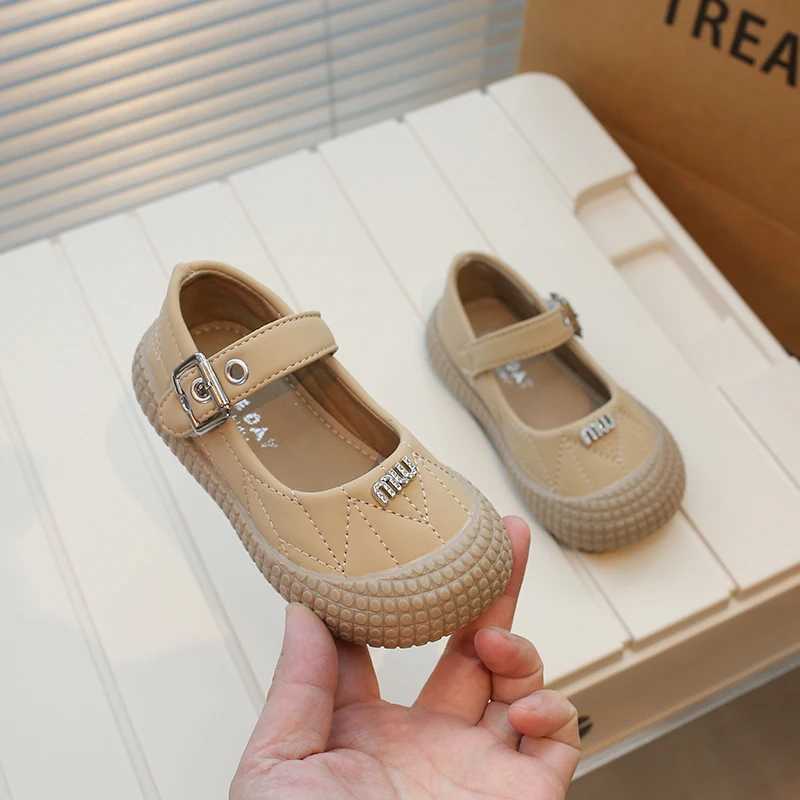 Girls Rhinestones Shoes 2024 New Fashion Spring Autumn Kids Children Buckle Comfortable Princess Soft Rubber Causal Shoes BabyT250306