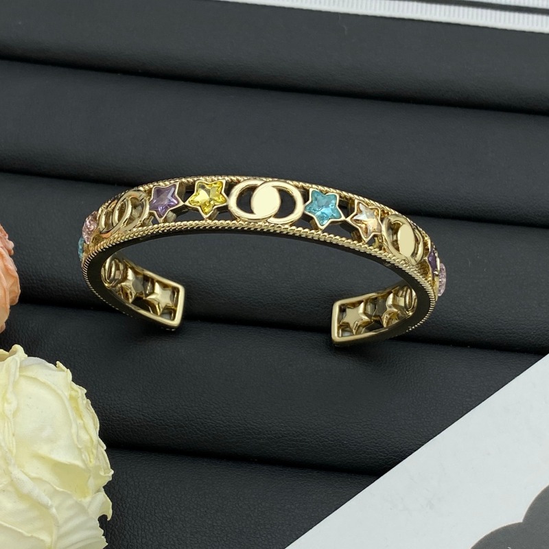 Designer Bracelets Luxury Bangle Gold Plated Wedding Zirconia Bangle Birthday Bracelets Wedding Jewelry Gifts with box