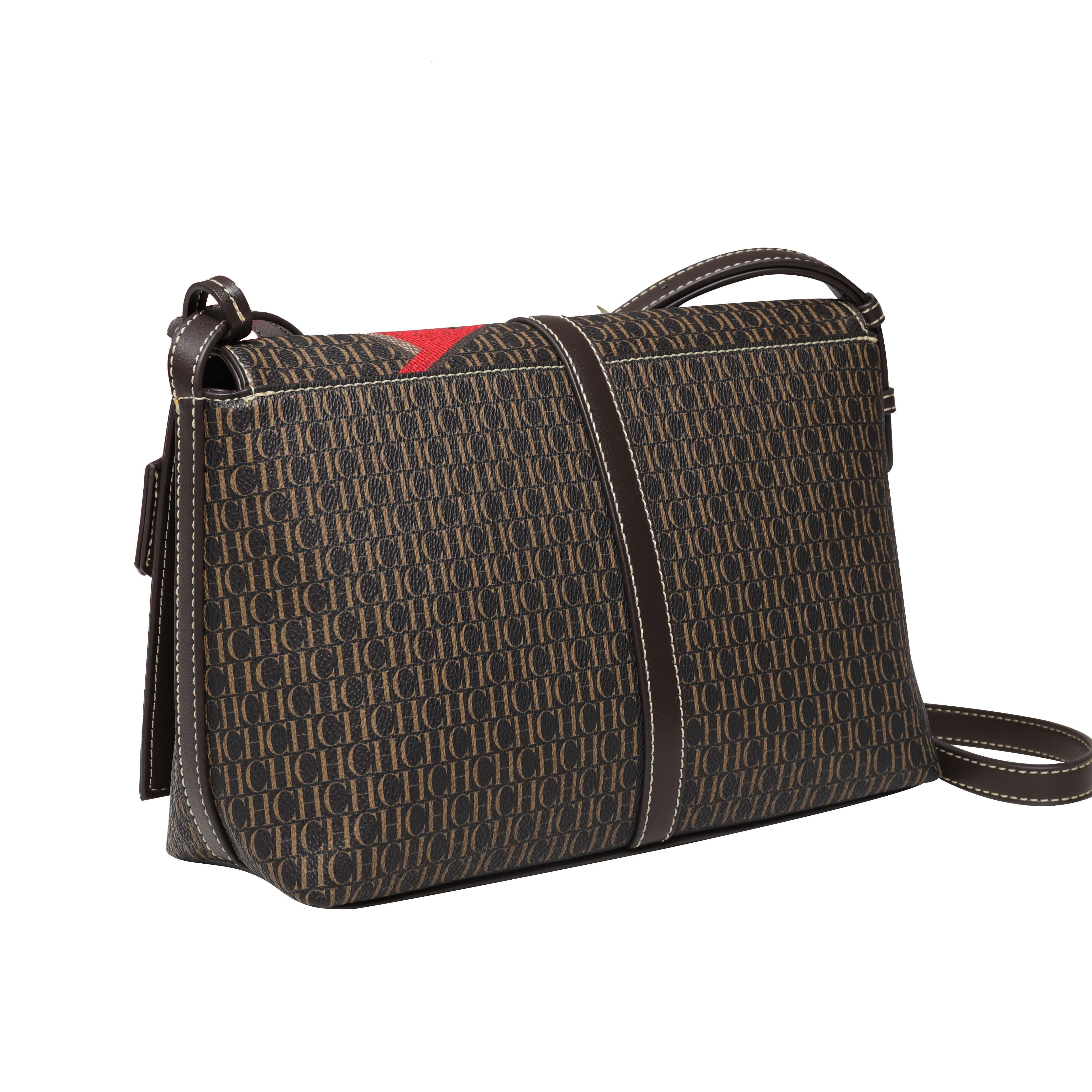 CH Shoulder Simple Fashion Style Women's Crossbody Zip Buckle Paragraph Ladies Bag Unique Printing Designs