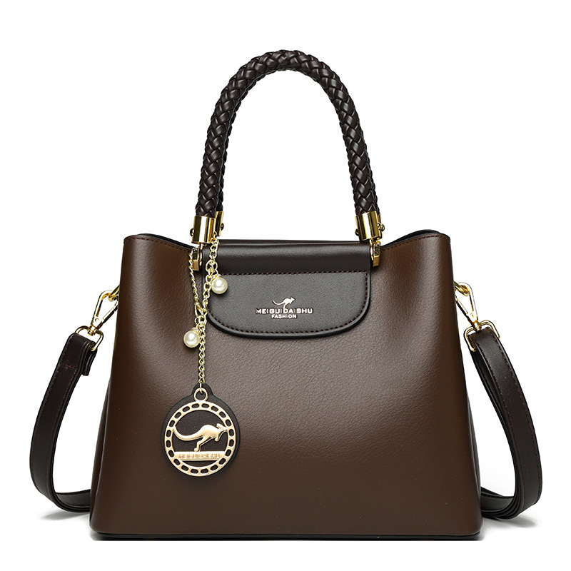 2025 New Light Luxury Mom Fashion Large Handbag Middle Aged Women's Fashion Designer Multi Functional Handbag
