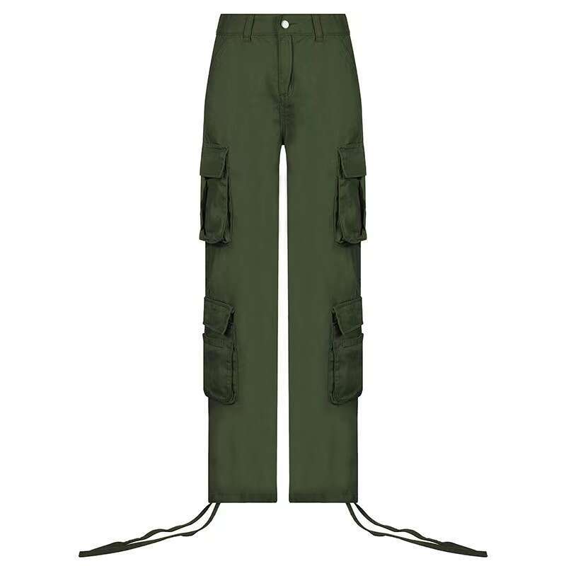 European and American women's street hip-hop style low waist fashion workwear denim casual pants 2025 temperament versatile new trend clothing in