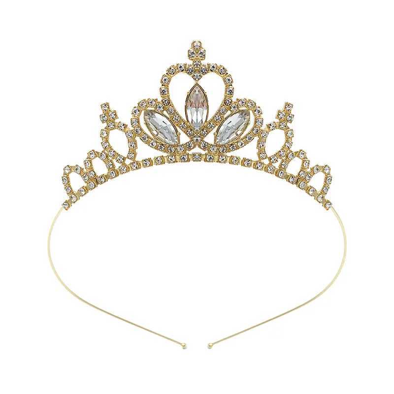 Kids Rhinestone Tiara Princess band for Girls Birthday Accessories Bridal Crystal Crown Tiara Wedding Hair Jewelry X250306