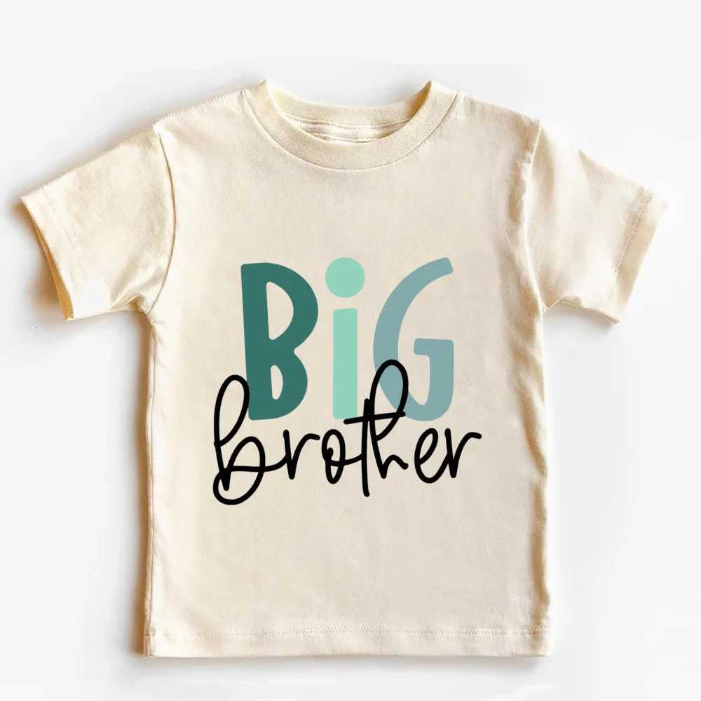 Big Brother Little Sister Printed Kids Shirt Summer Sibling T-shirt Tops Boys Girls Short Sleeve Tee Clothes Child Retro Outfit T250603