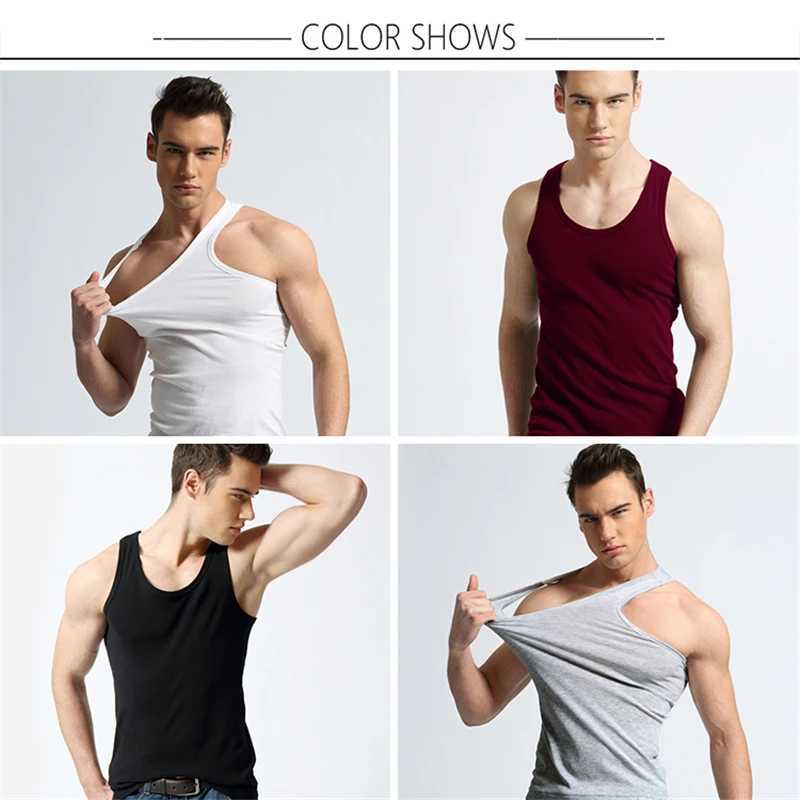 TFETTER Mens Underwear Cotton Tank Top Men High Quality Bodybuilding Singlet Sleeveless Slim Fit Vest Men Tank TopsT250318