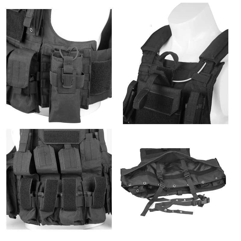 LQARMY Men Tactical 1000D Quick Release Plate Carrier Chest Rig Combat Armor Vests Outdoor Hunting CS Training Airsoft Vest Heavy Duty Hiking Backpack