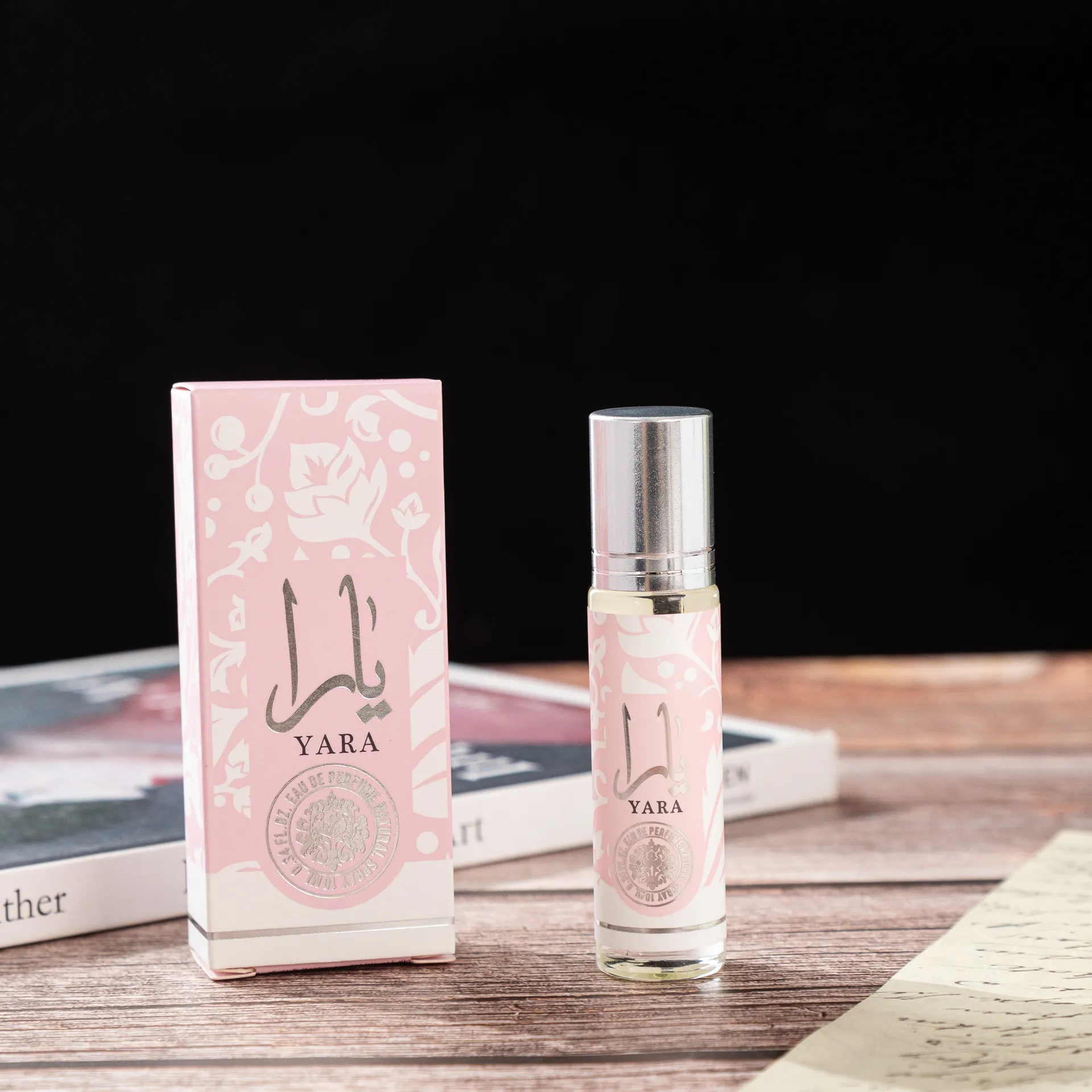 Lattafa Perfumes YARA 10ml Long Lasting Deodorant Oil with Roll Ball Fragrance Natural Freshing Moisturizing Air Remove Odor for Women 10ml