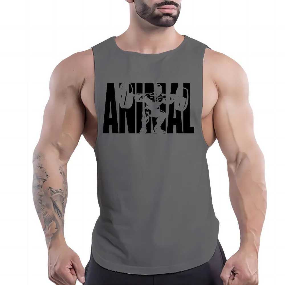 Gym Clothing Men Tank Top Sleeveless Shirt Basketball Outdoor Fashion Leisure Breathable Four Seasons Quick Dry Y2k Sport FnafT250318
