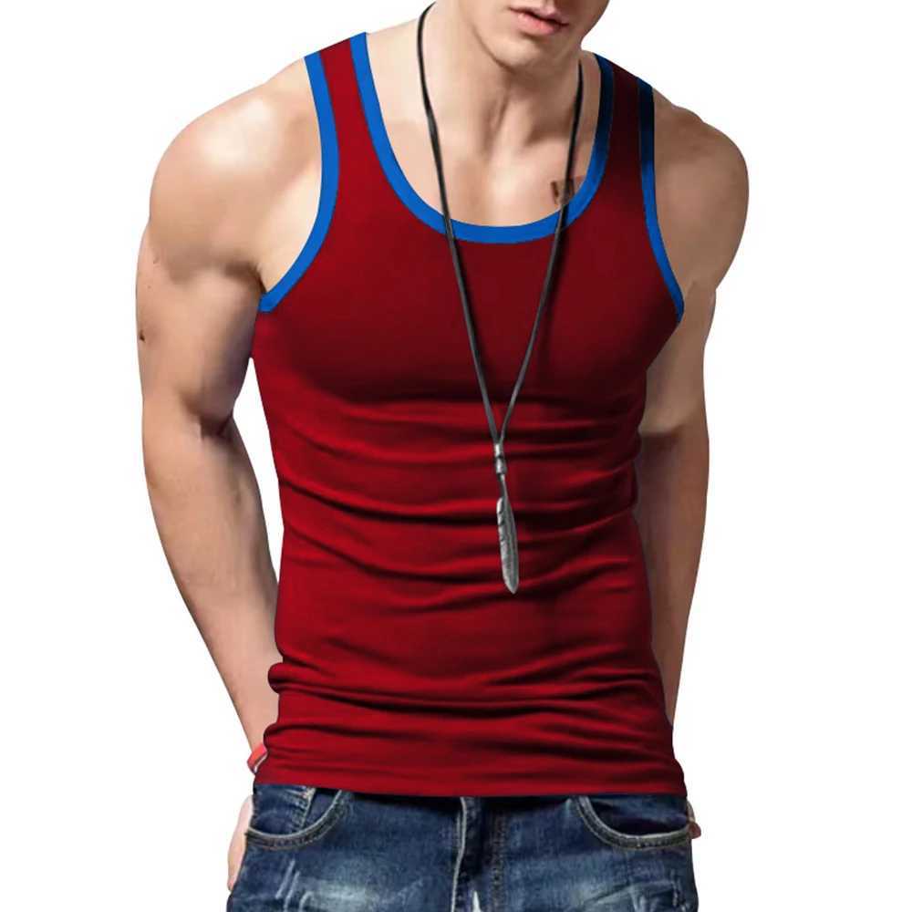 Summer Mens Tees Shirts Tops Male Clothes Sleeveless Undershirt Men Fitness Training Running Tank Top Basic Sportwear VestT250318