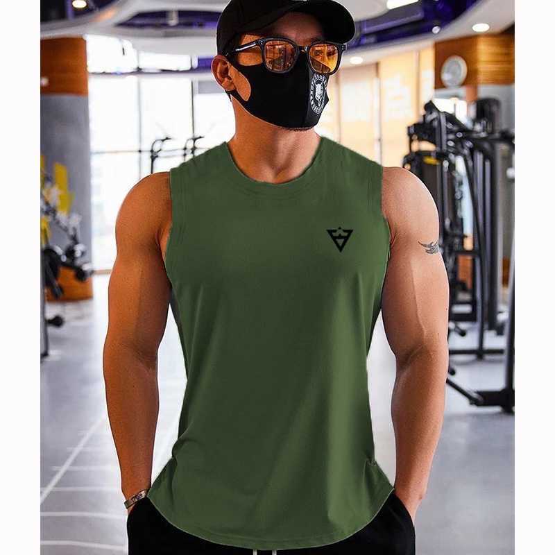 Muscle mens quick drying thin sports vest fitness training breathable sleeveless shirt outdoor running comprehensive trainingT250318