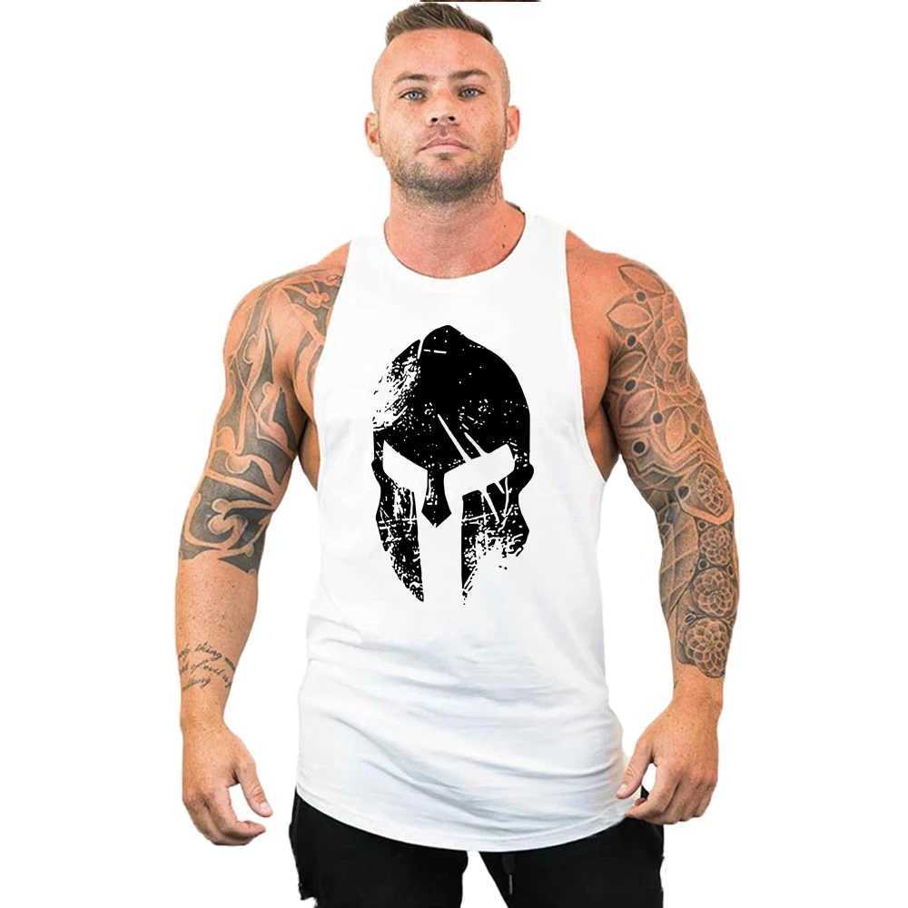 Gym Top Men Shirt Man Muscle Fit T-shirt Fitness Bodybuilding Stringer Vest Clothes Clothing Mens Singlets Muscular T-shirtsT250318