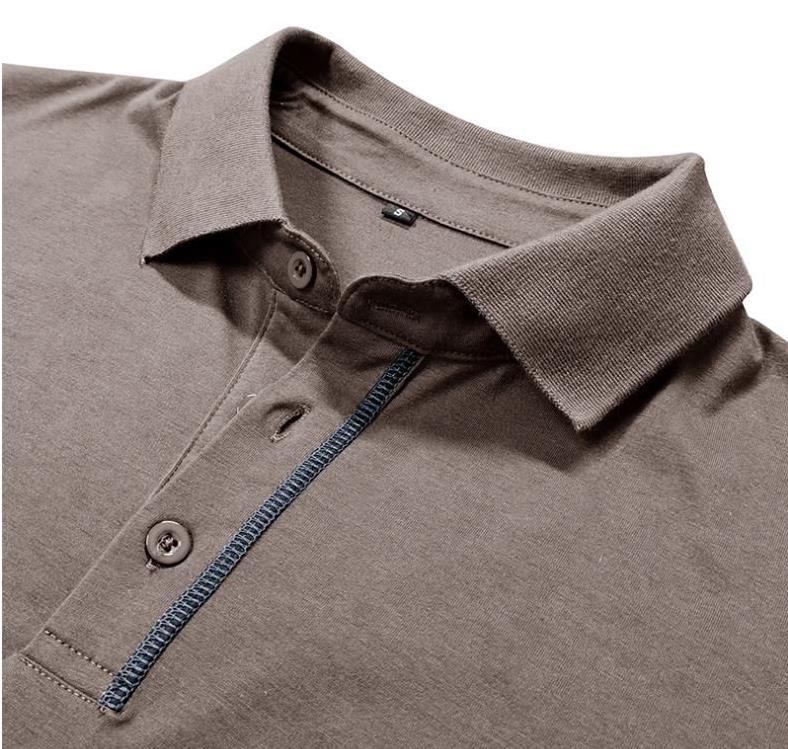 White Tees Summer Men's Short Sleeved Polo Shirt Designer Polos Shirts L Tops Man Fashion Panelled T-Shirts Mature Male Solid Color Cotton Blend 