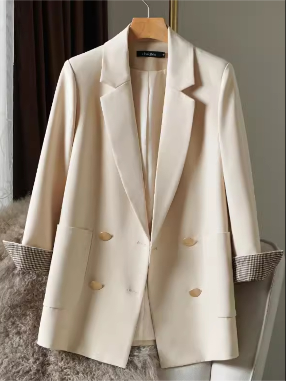 L36Black small suit jacket for women 2024 spring and autumn new style temperament