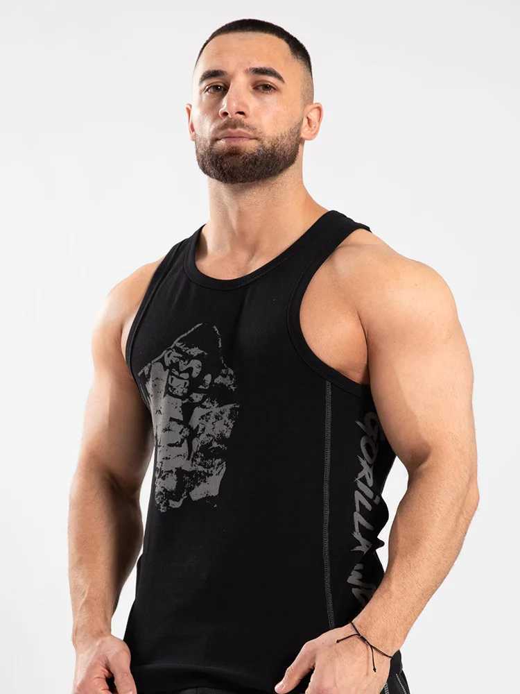 New Mens Summer Europe And The United States Style Relaxed Casual Fashion Vest Soaking Wet Gas Soft Skin Sports Fitness VestT250318