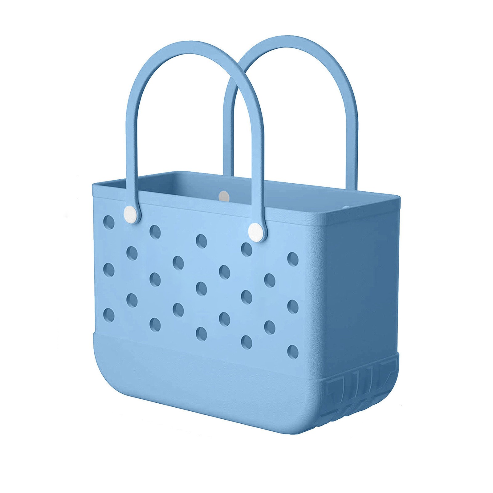 Summer EVA Basket Women Picnic Tote Holes Waterproof Handbag Pouch Shopping Shoulder Outdoor Park Handbags Large Fashion Gifts Shopping Bags