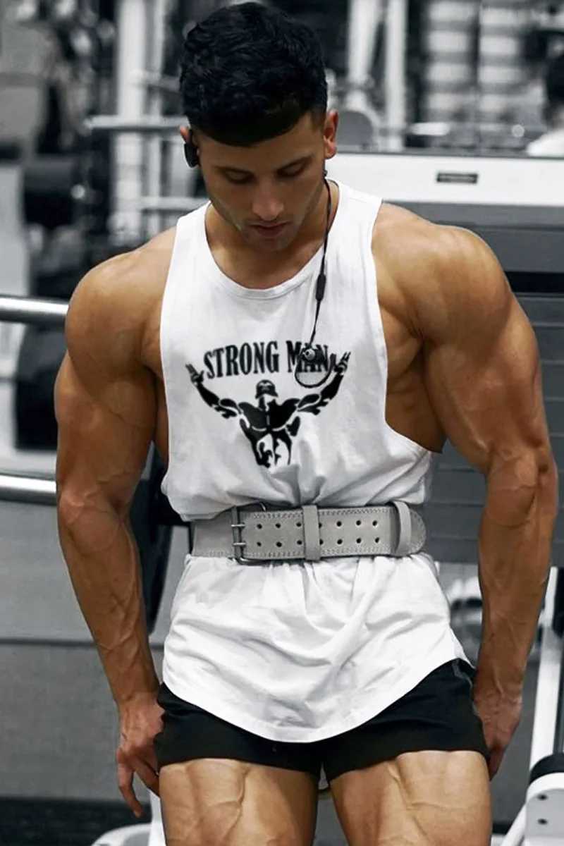 Sleeveless Sweatshirt Fitness Clothing Vests Muscular Man Singlet Men Gym Shirt Mens Clothes Top for Fitness Stringer Vest TopsT250318