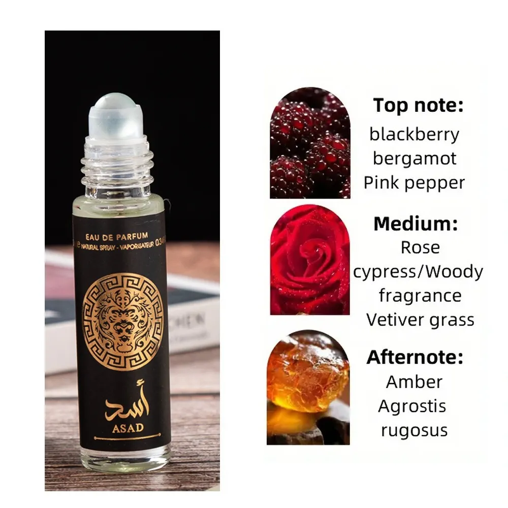 Lattafa Perfumes YARA 10ml Long Lasting Deodorant Oil with Roll Ball Fragrance Natural Freshing Moisturizing Air Remove Odor for Women 10ml
