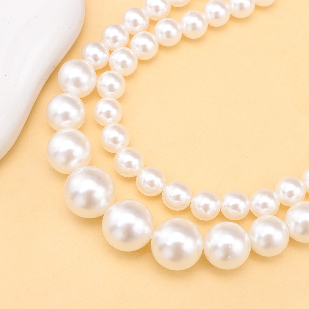 Hundreds of collarbone chain multi-layer beaded necklace female exaggerated large pearl temperament in Europe and the United States jewelry