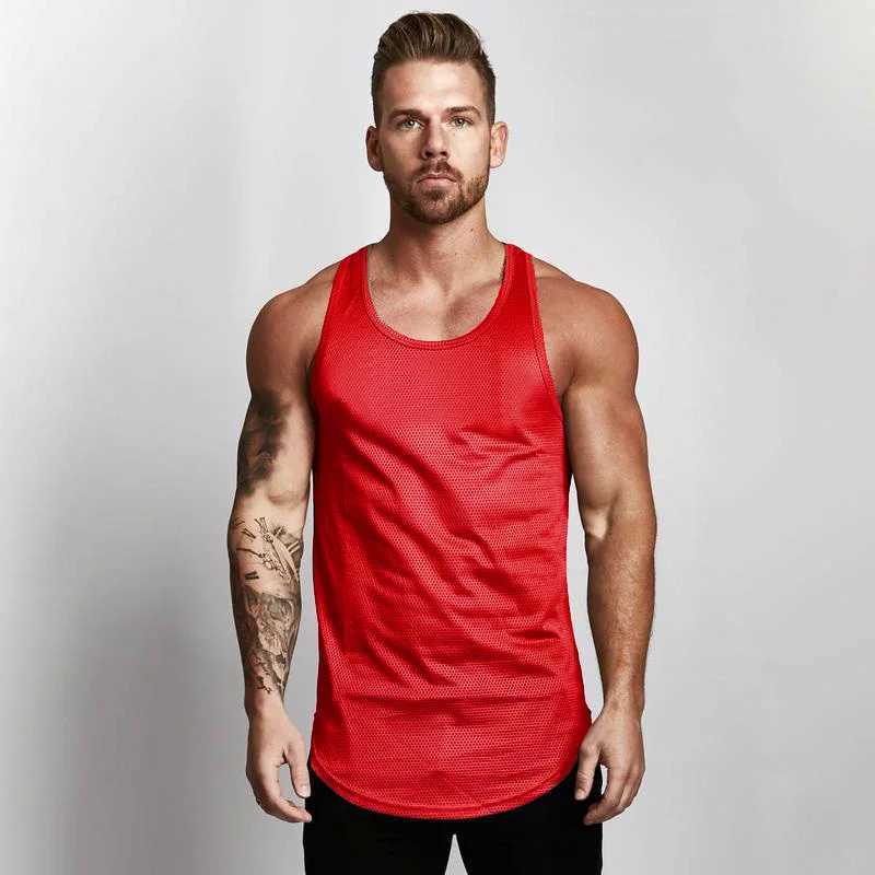Running Tank Top Men Fashion Trend Sleeveless Vest Fitness Bodybuilding Undershirt Mens Cute Top TankT250318
