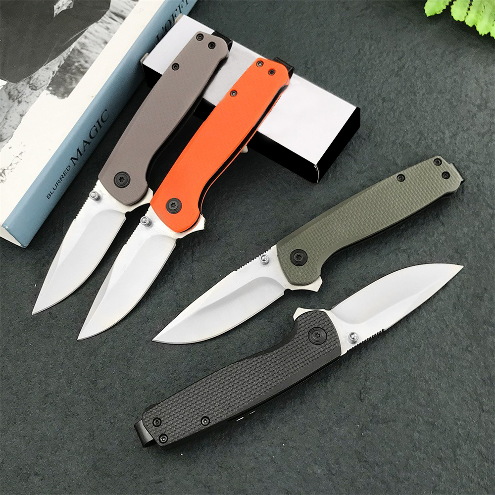 Terminus XR Folding Pocket Knife 440C Blade Nylon Fiber Handle Belt Clip, Compact Lightweight for Outdoor, Hunting, Hiking Enthusiasts Survival Tools 