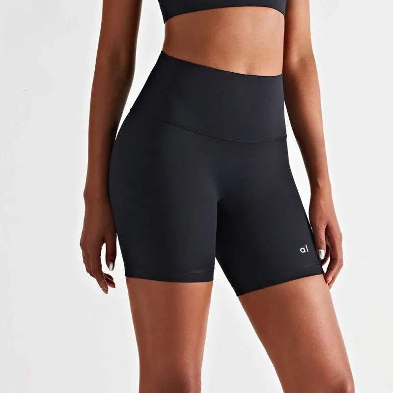 Alphaete Fiess Women's Gym Sports Tight Running Shorts Three-Point Quick-Drying Elastic High Waist Hip Pants