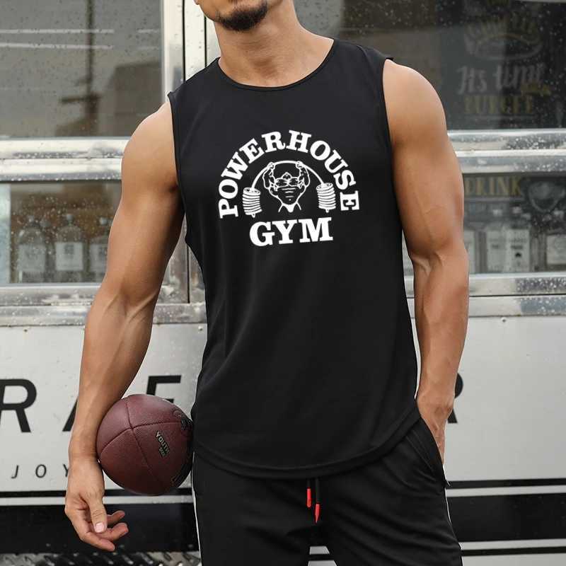Outdoor Fitness Sports Mens Vest Casual Comfortable Sleeveless Tees Fashion Breathable Gym T-shirt Man Street Hip Hop Tank TopT250318