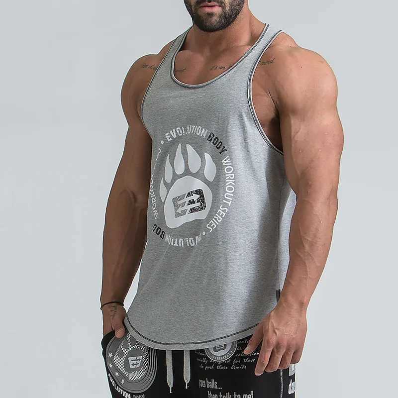2024 New Sport Sleeveless Shirt Quick Drying Breathable Vest Mens Clothing Fashion Casual Summer Y2K T-Shirt Vest Gym WorkoutT250318