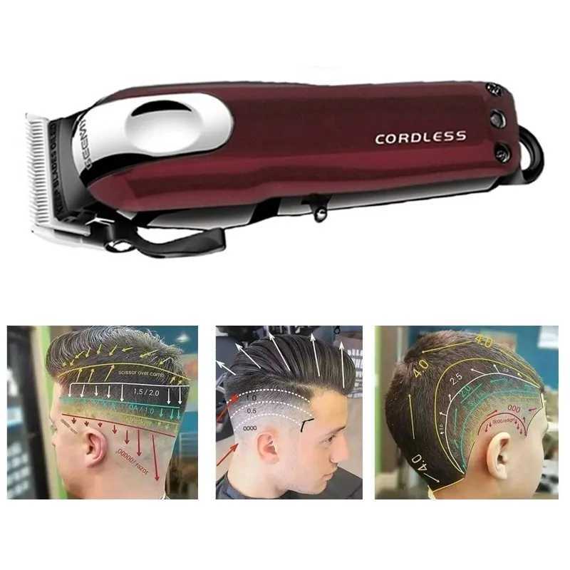 Hair Trimmer Original GEEMY Professional cordless hair clipper rechargeable beard hair trimmer for men electric haircut magic blade z250307