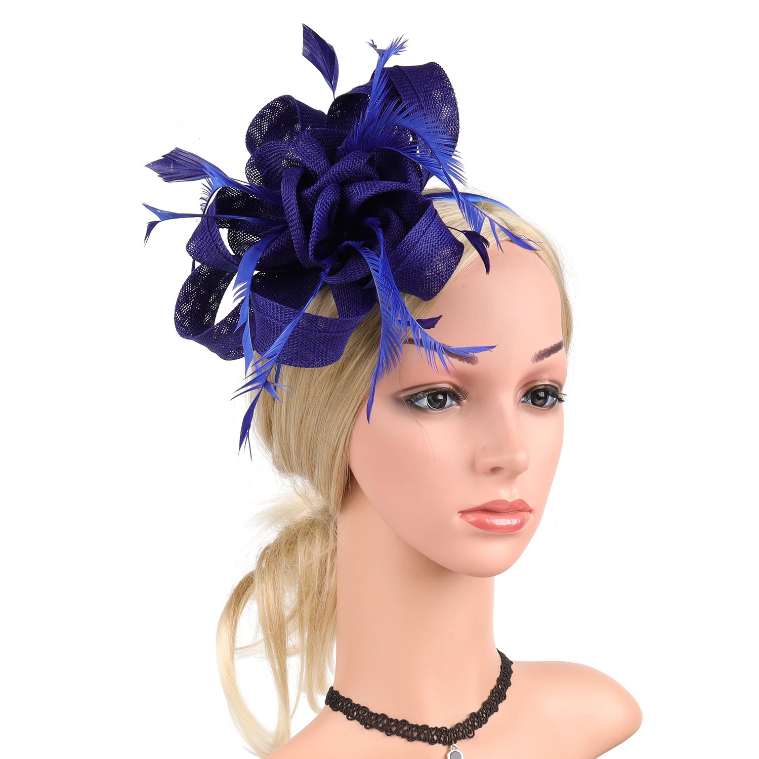 Tea Party Fascinators Kentucky Headband Derby Hat Wedding Cocktail Flower Feathers Ribbon Fascinator Hats for Women 250306