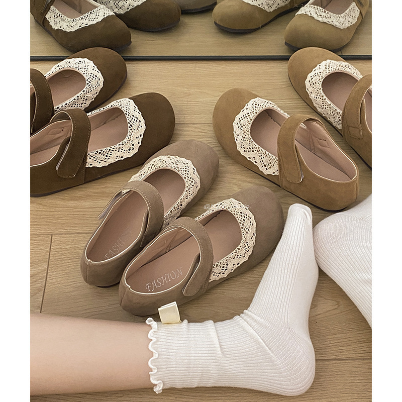 Womens Loafers 2024 Autumn/Winter Bow Shallow Mouth Sailing Shoes Womens Casual Brown Lace Flat Shoes 241213