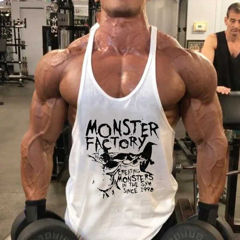 Gym T-shirts Suspenders Man Stringer Fitness Shirt Bodybuilding Shirt Men Top for Fitness Vests Mens Vest Sleeveless SweatshirtT250318