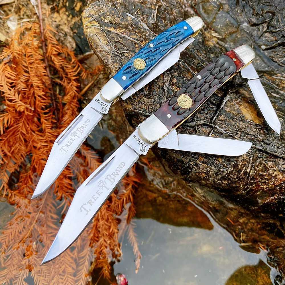 Watchman Knife Slip Joint Folding Blade Pocket Knives with Traditional Hunting Fishing Cam Tactical High qualityXJ250307