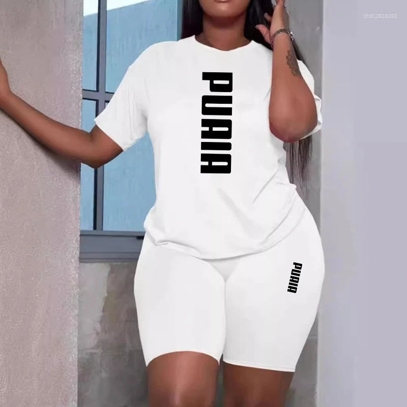 Women's Tracksuits Women Casual Sports Outfits Summer Home Outdoor Comfortable Cool Shorts Tracksuit 2pcs Set Urban Fashion Short Sleeve