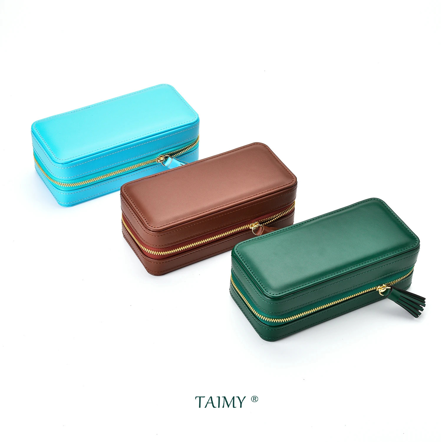 Pu Leather Jewelry Box Portable Travel Ring Watch Necklace Storage Case Jewellery Organizer Suitable Gifts For Boyfriend 250306