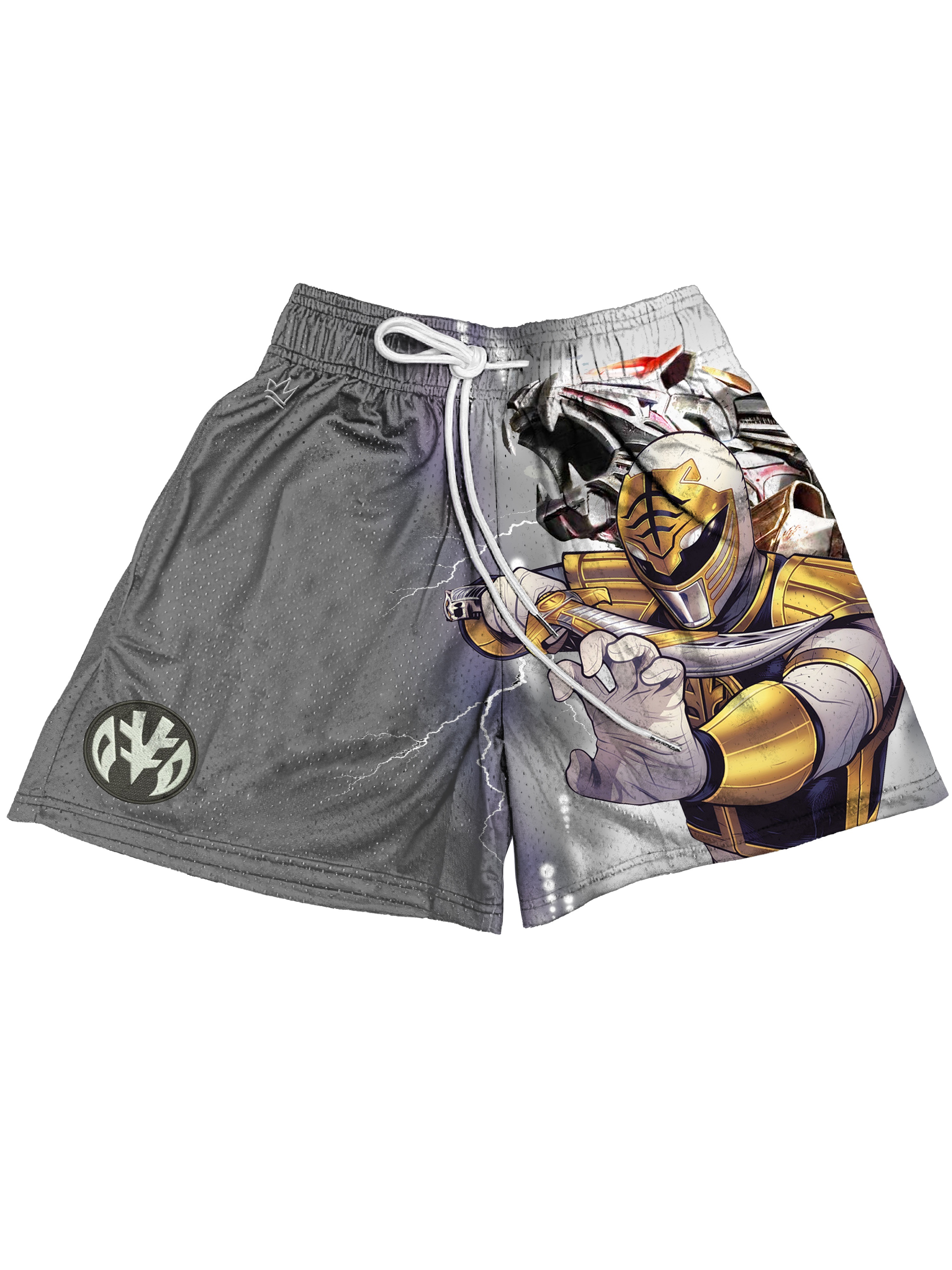 Men's Casual Sports Shorts with Cartoon Print, 100% Polyester Fabric, Loose Fit Street Style Drawstring Shorts with Pockets for Daily Wear and Fi