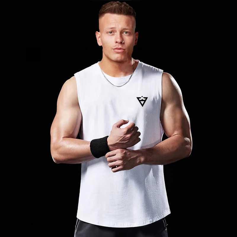 Muscle mens quick drying thin sports vest fitness training breathable sleeveless shirt outdoor running comprehensive trainingT250318