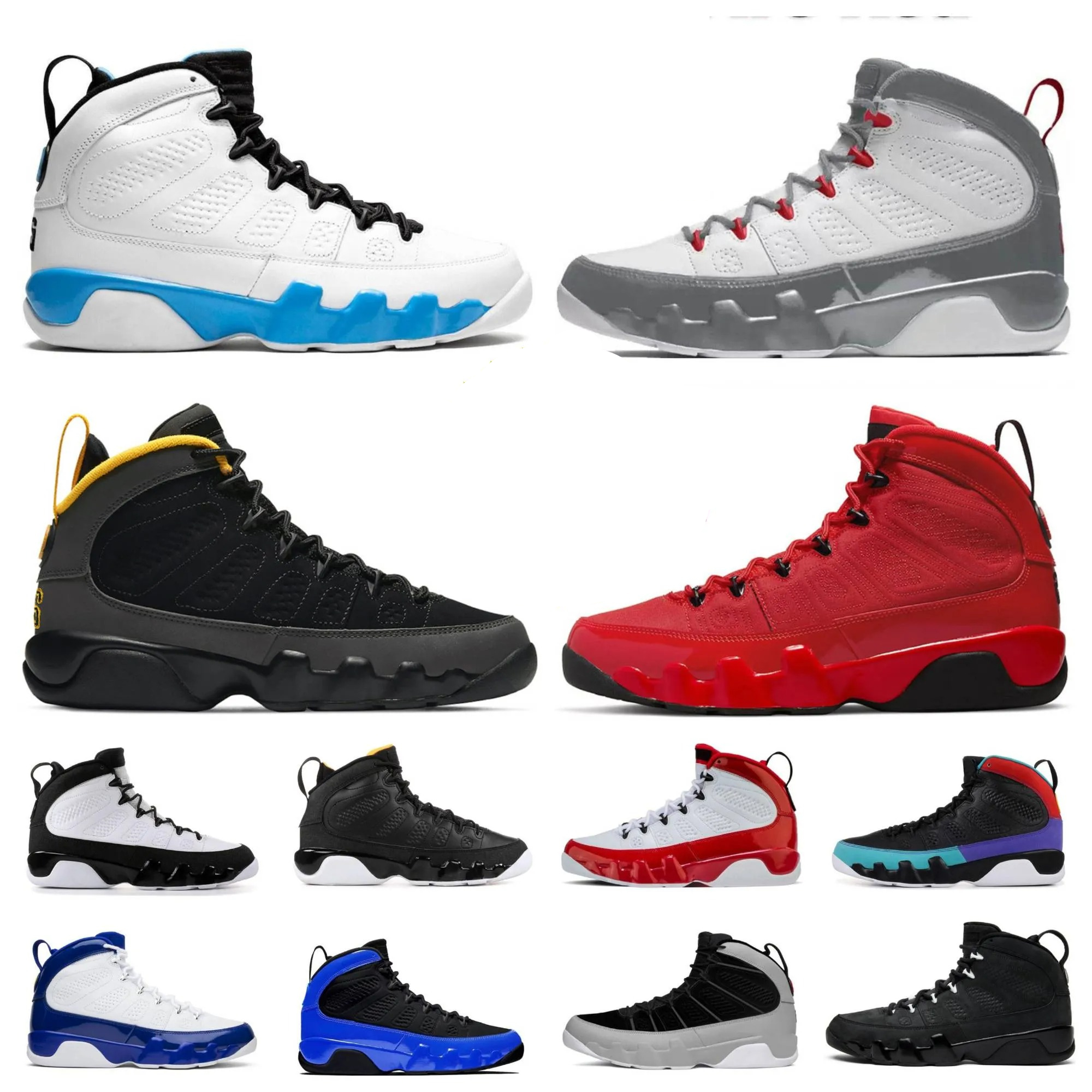 Designer 9 IX 9S Men Basketball Shoes j9 Bred University Gold Gym Chile Red UNC Cool Particle Grey Racer Blue Statue Anthracite Sport Sneakers Trainers