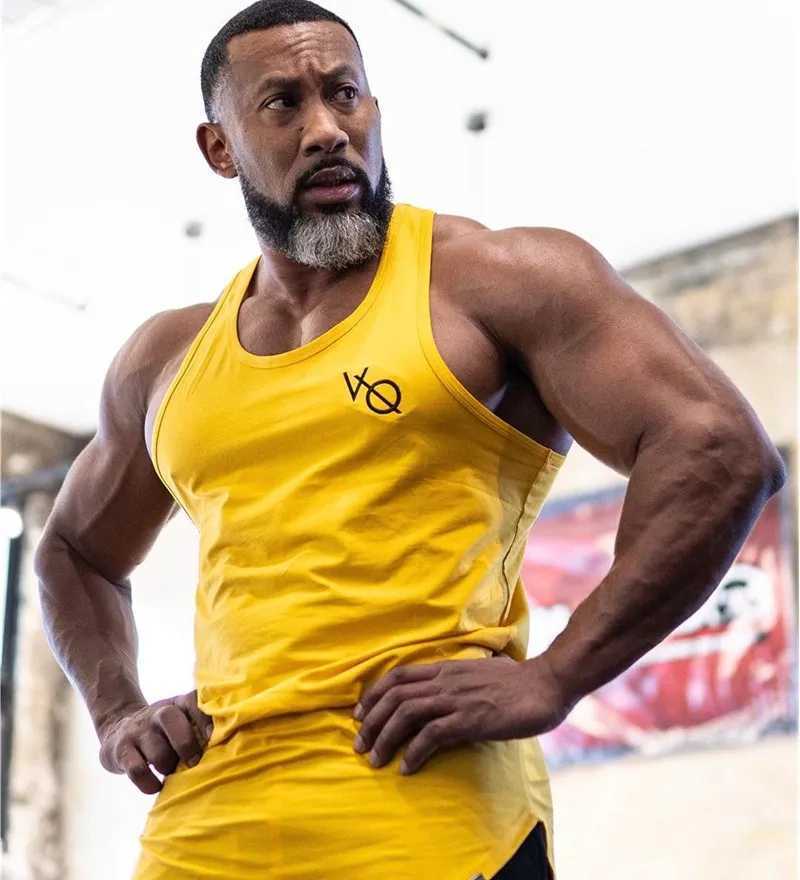 Summer Muscle Fitness Outdoor Tank Top Gym Clothing Mens Sports Running Casual Vest Sleeveless Shirt Bodybuilding SingletT250318