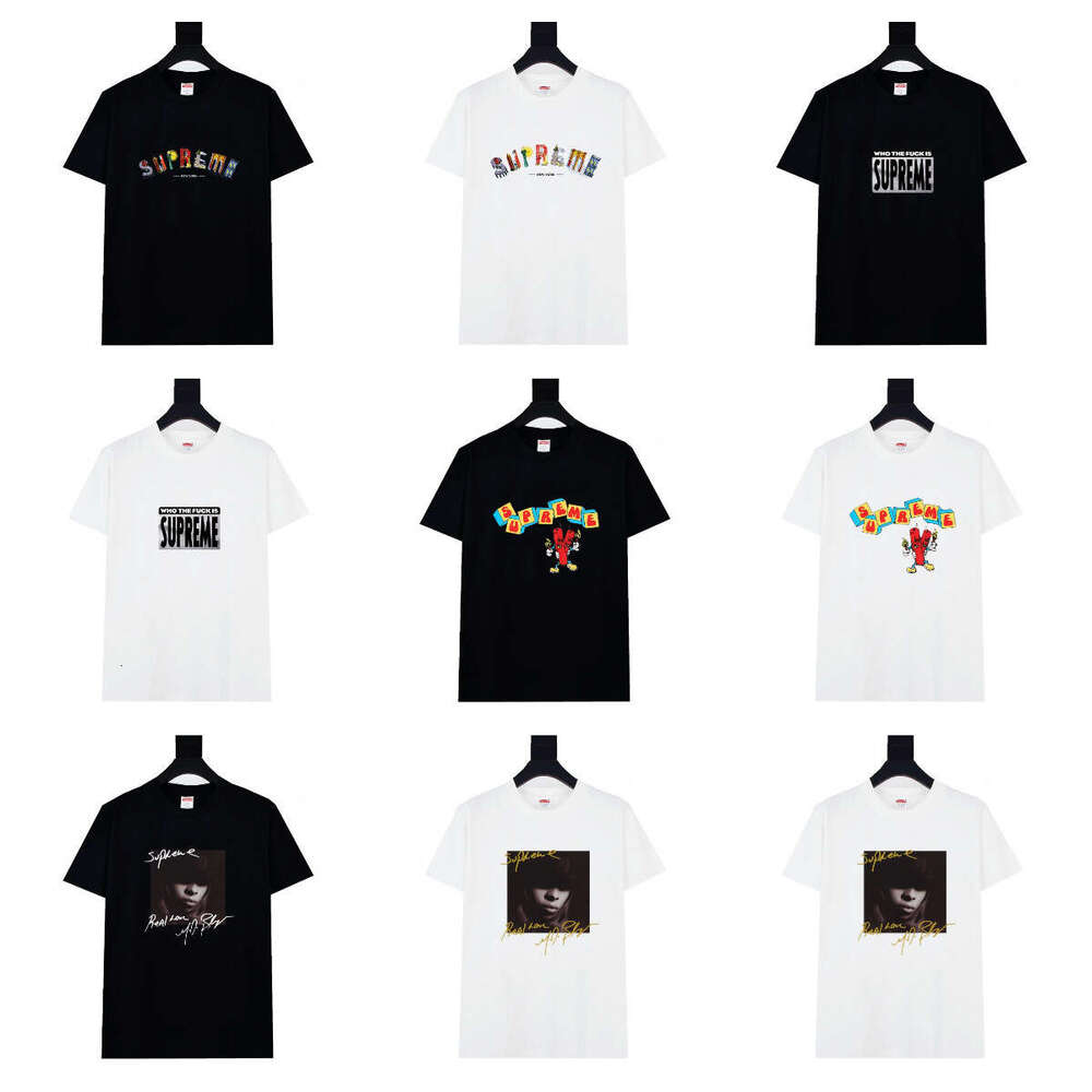 American Fashion Brand Pure Cotton High Street Short Sleeved Summer T-Shirt For Men And Women Loose Casual Top