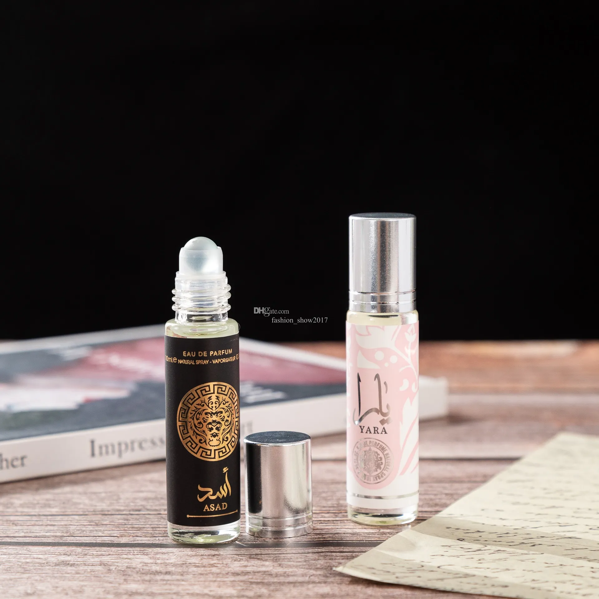 Lattafa Perfumes YARA 10ml Long Lasting Deodorant Oil with Roll Ball Fragrance Natural Freshing Moisturizing Air Remove Odor for Women 10ml