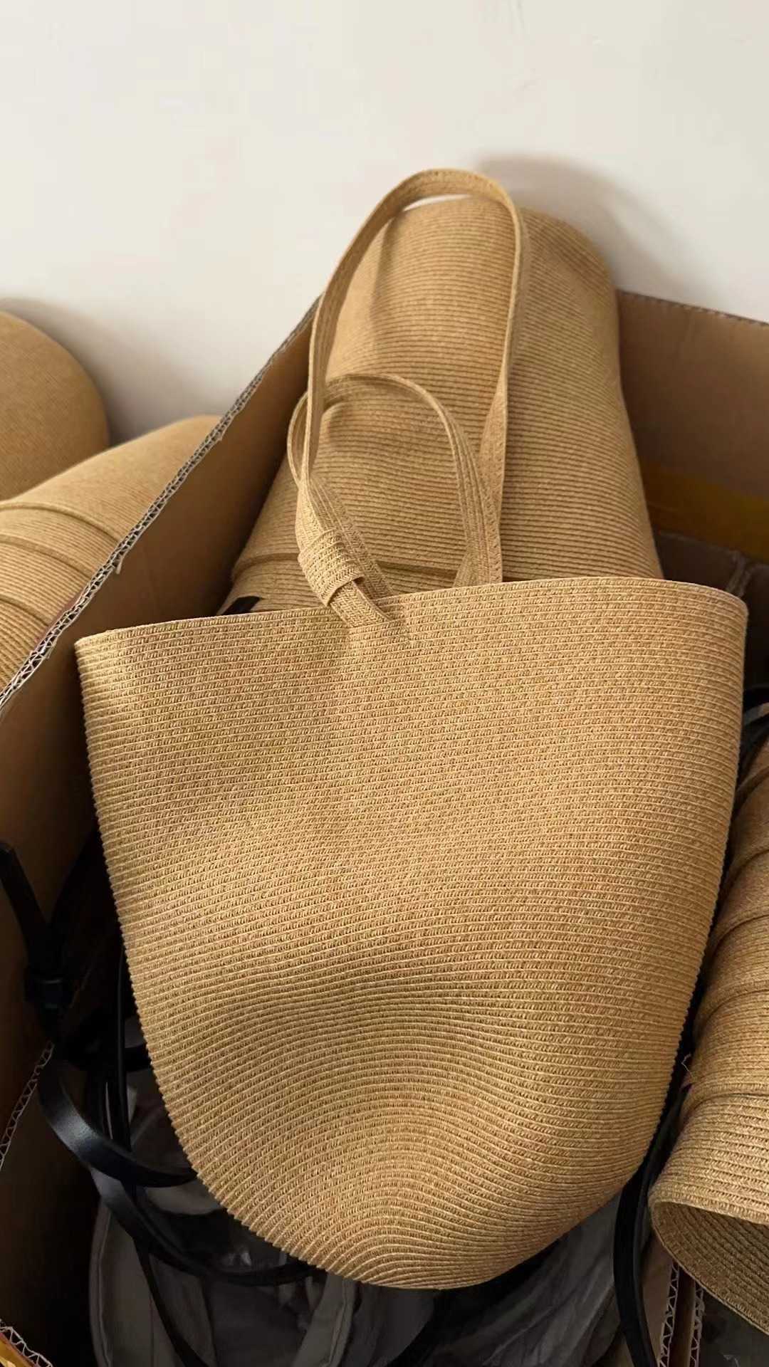 Straw Woven Bag, Summer Niche Designer Style, Bucket Bag, Sloping Back, Single Shoulder, Hand-held Ins Beach Bag, Ladies' 250315