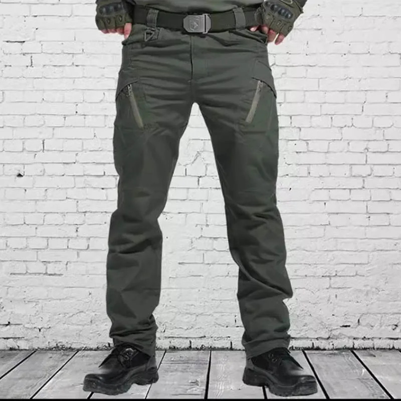 Lightweight tactical pants reinforced edition mens outdoor casual elastic work pants summer straight leg pants 250305Z