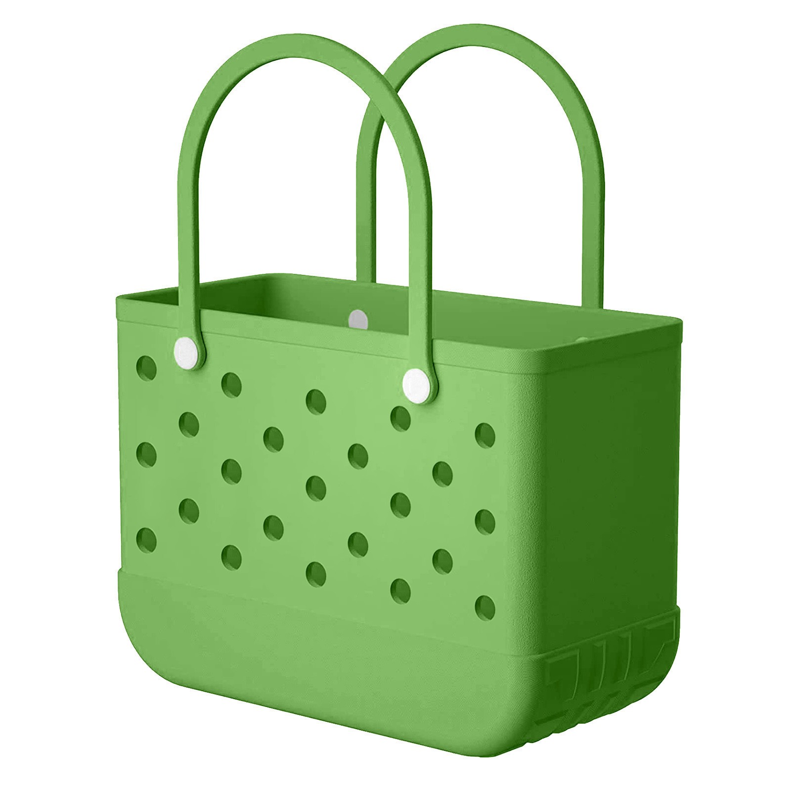 XL Storage Bags Waterproof Beach Bag Solid Punched Organizer Basket Summer Handbags Large Women's Stock Gifts Bags